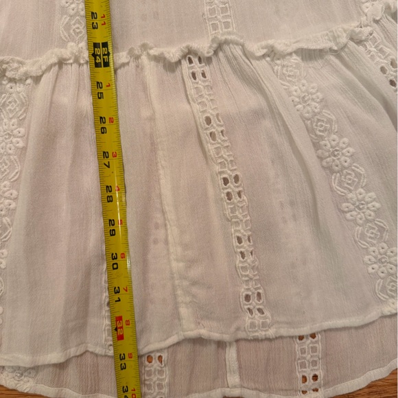 Free People White Lace Kiss Kiss Biho Tunic - Picture 11 of 11